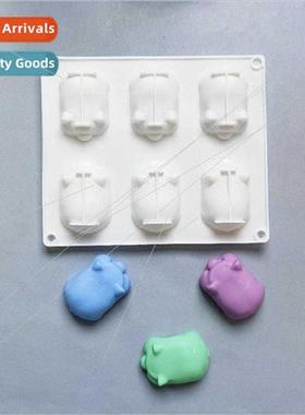 6 connected piglets 214 soap mold chocolate biscu mold cake