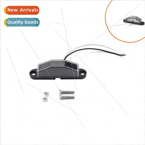 4LED Triangle 10-30V License Plate Light适用Trailer RV Truck