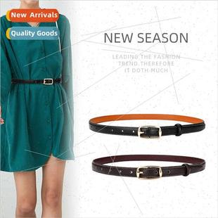 simple versatile dress Women pants belt jeans fas small