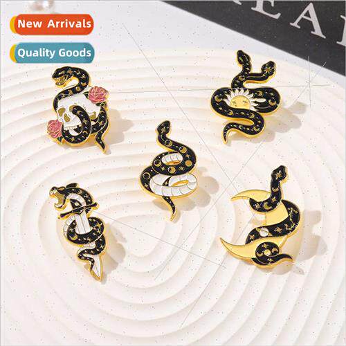 Europe Uned States cartoon cute snake around alloy brooch me