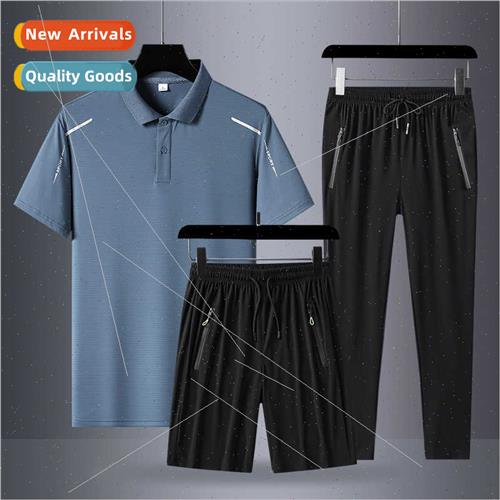 Dad summer su su middle-aged elderly men sports leisure summ