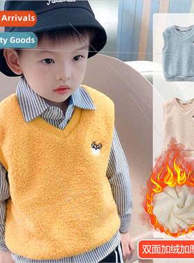 Autumn winter new children teddy fleece padded warm undershi