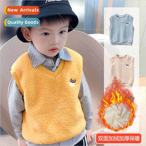 Autumn winter new children teddy fleece padded warm undershi