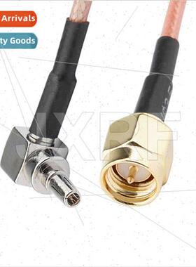 Coaxial RF adapter cable SMA male to CRC9 curved connecting