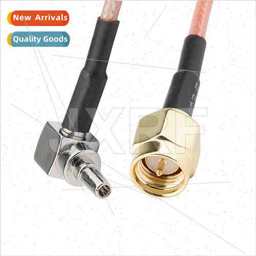 Coaxial RF adapter cable SMA male to CRC9 curved connecting