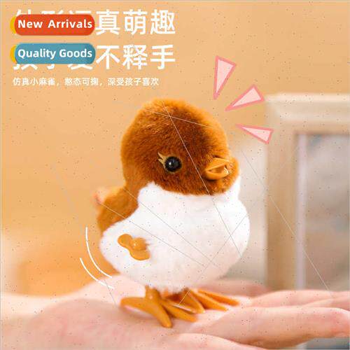 Jumping Sparrow Children Clockwork Bouncing Toys mulation Pl