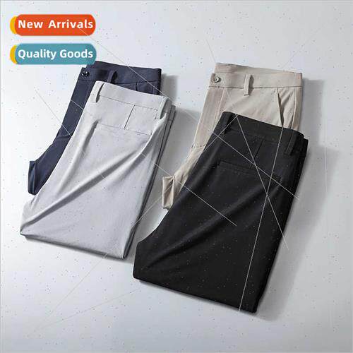 ice silk su pants Summer thin business casual pants high-end