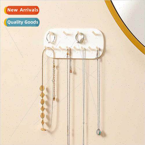 Jewellery hooks paste no-punch hanging rack bathroom necklac