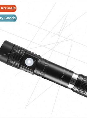 Work new T6 strong long-distance shooting flashlight USB rec
