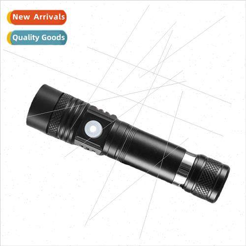 Work new T6 strong long-distance shooting flashlight USB rec