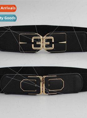 Women spring summer dress sweater waist corset black 4cm ela