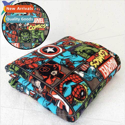 Coral Flannel Blanket Flannel Napping Blanket Fabric Cartoon