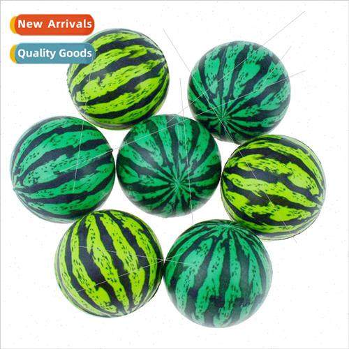 30MM green watermelon bouncy ball children toys rubber bounc