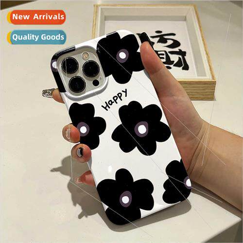 Cold wind ins retro petal 适用apple 14promax phone case ipho