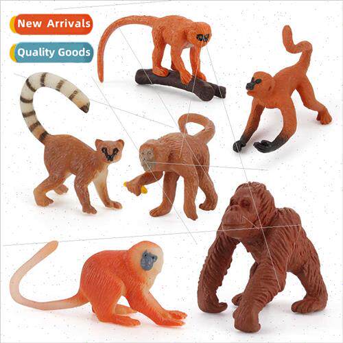 Wild animal monkey model long-tailed golden monkey lemur lem