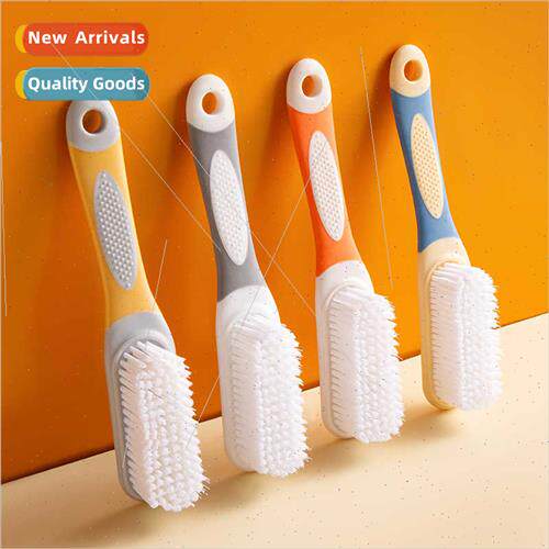 Long Handle Soft Bristle Shoe Brush Clashing Color Shoe Wash