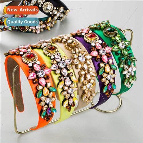 Europe hair bands Ba heavy retro personalized wide edge flow