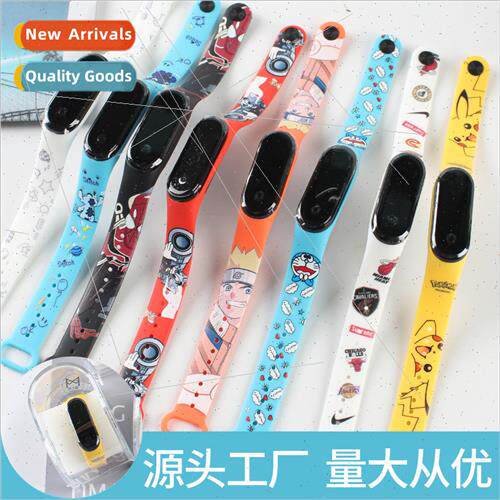 Color printing cartoon animation silicone watch men and wome