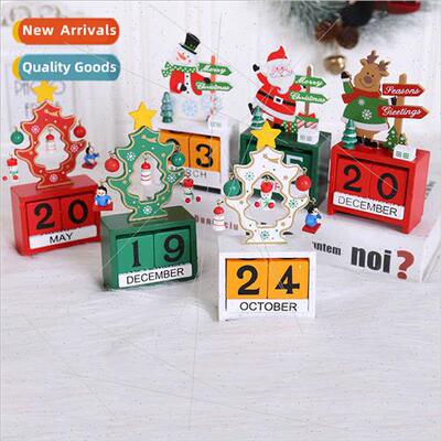 Christmas event decorations wooden advent calendar cartoon o