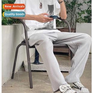 silk drape Korea thin loos men ice pants Summer casual