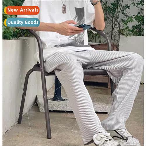 Summer thin ice silk drape casual pants pants men Korea loos