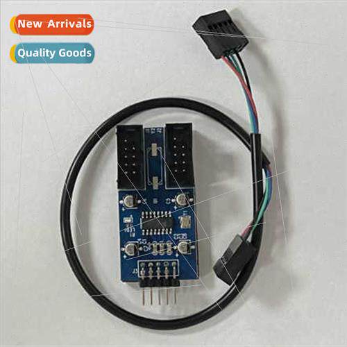 Motherboard 9-pin USB2.0 Two-In-One Extension Cable 9PIN to