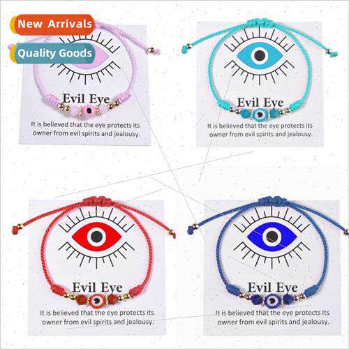 New Fashion Creative Devil Eye Hand-Woven Adjustable Bracele