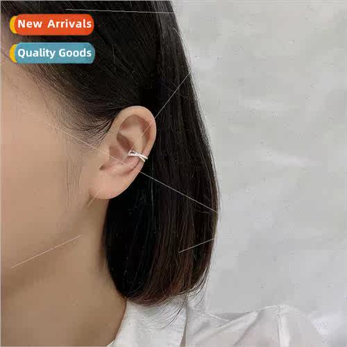 Female ear clips ins cross geometric glter diamonds whout ea
