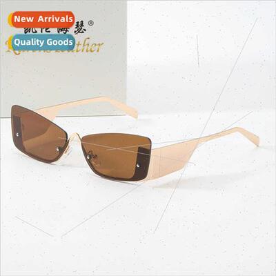 Fashion Half Frame Metal Sunglasses 9308 Europe Trend Sungla