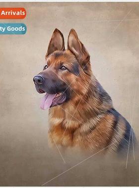 Handmade point drill cute dog paste diamond cross stch diamo