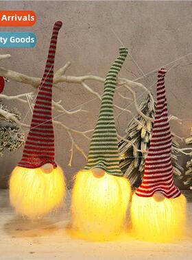 Knted Christmas Tree Hanging Decoration Plush Rudolph Glowin