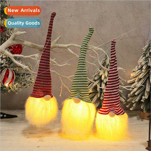 Knted Christmas Tree Hanging Decoration Plush Rudolph Glowin