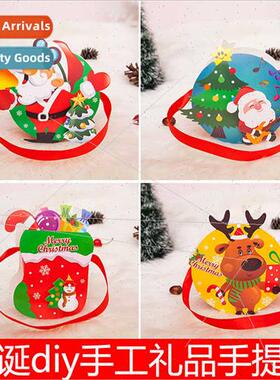 Creative handmade diy apple tote bag gift bag santa tote can