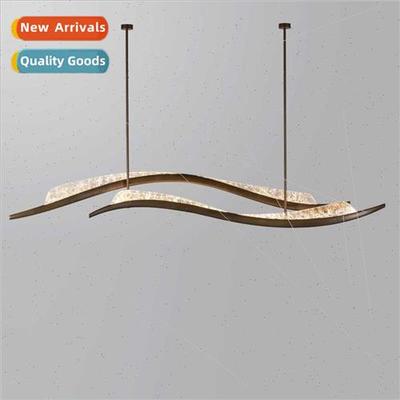 Italian brass new long dining room chandelier modern designe