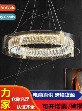 Crystal lamp living room upscale atmosphere luxury large cha