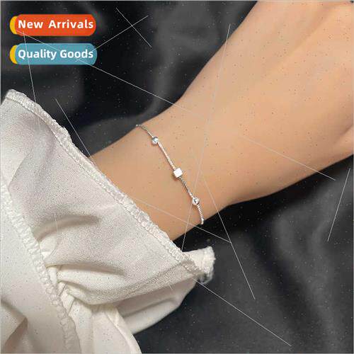 Hundred simple brushed square bracelet female Korea students