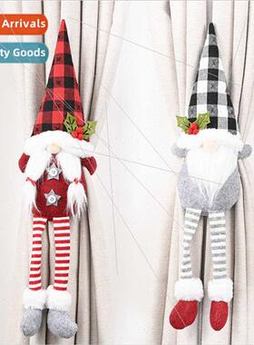 Christmas home decorations est old man curtain clasp faceles