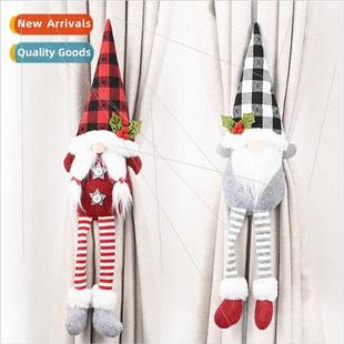 Christmas home decorations est old man curtain clasp faceles
