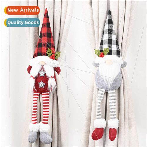 Christmas home decorations est old man curtain clasp faceles