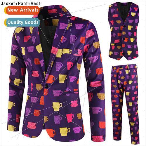 2023 New Valentine Day 3D Printed Su Vest Trousers Set 3pcs