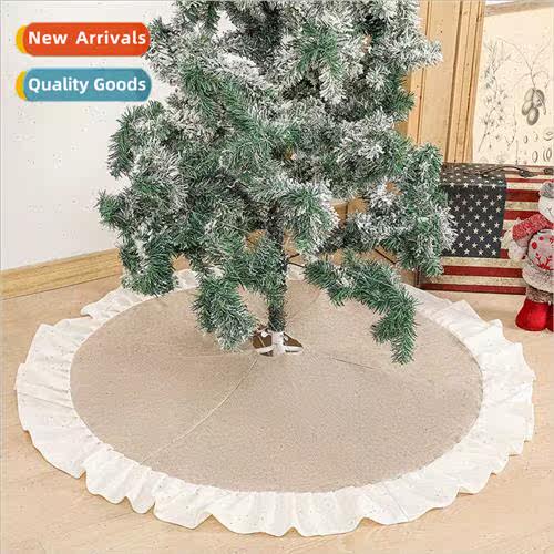 2023 New Burlap Tree Skirt Christmas Tree Skirt  Christmas T