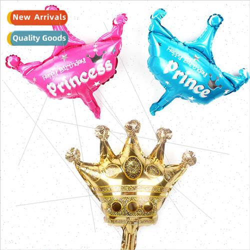 Mini Crown Aluminum Film Balloon Birthday Decoration Party D