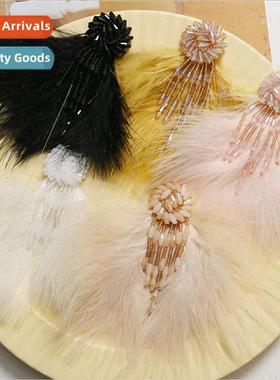 New ancient  super fairy tassel flowers feathers diy handmad