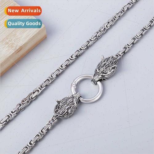 Men Stainless Steel Viking Celtic Knot Tomahawk Pendant Meta