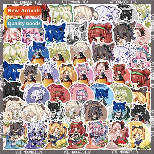 50 cute cartoon afternoon tea elf stickers decorative handbo