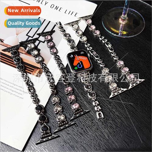 适用apple watch kk diamond jewelry metal strap apple watch8/