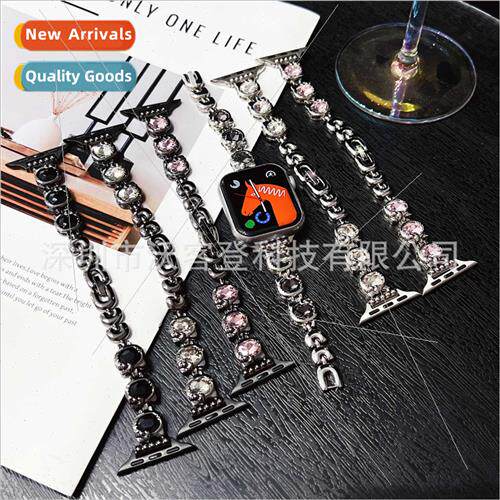 适用apple watch kk diamond jewelry metal strap apple watch8/