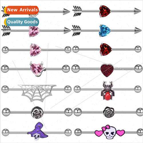 Europe Spherical Heart Earrings Cross Flower Earrings Hallow