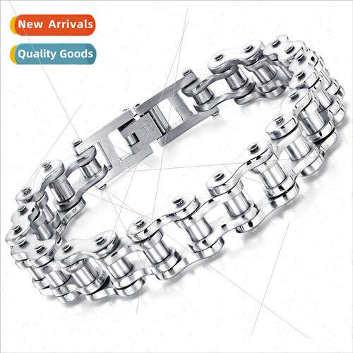 Bracelet Tanium Steel Men Bracelet Rock Biker Chain Bicycle