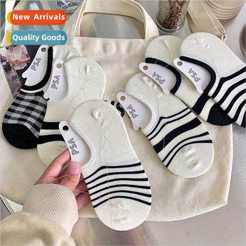 Summer thin does not fall off heel socks ins girls short soc